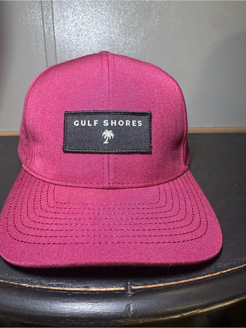 Salt Creek Maroon Five-Panel Cap Men’s Gulf Shores Hat Snapback